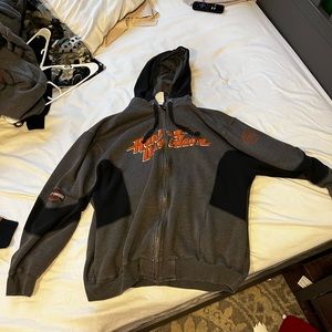 Harley Davidson zip up hoodie cool design